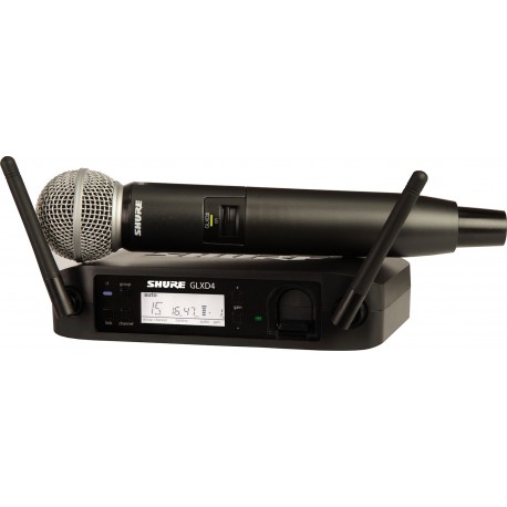 Microphone HF Shure SM 58/GLDX24
